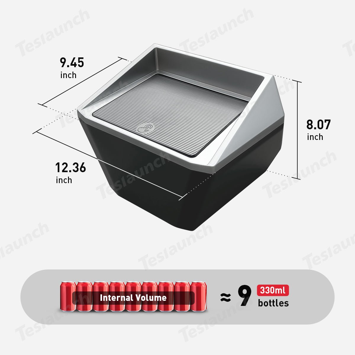 Center Console Floor Organizer for Cybertruck - T-Launch