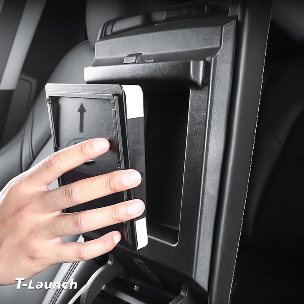 Center Console Organizer Armrest Hidden Storage Box For Tesla Model 3 / Y (2017-2023) - T-Launch