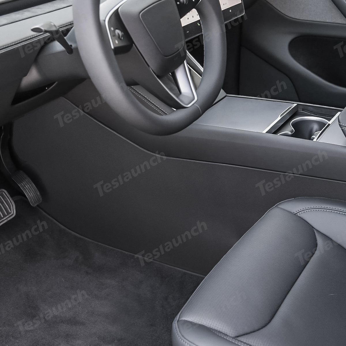 Center Console Side Anti-Kick Mats for Tesla Model Y Juniper 2025+ - T-Launch