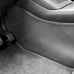 Center Console Side Kick Protectors – Leather Covers for Tesla Model Y Juniper 2025+ - T-Launch