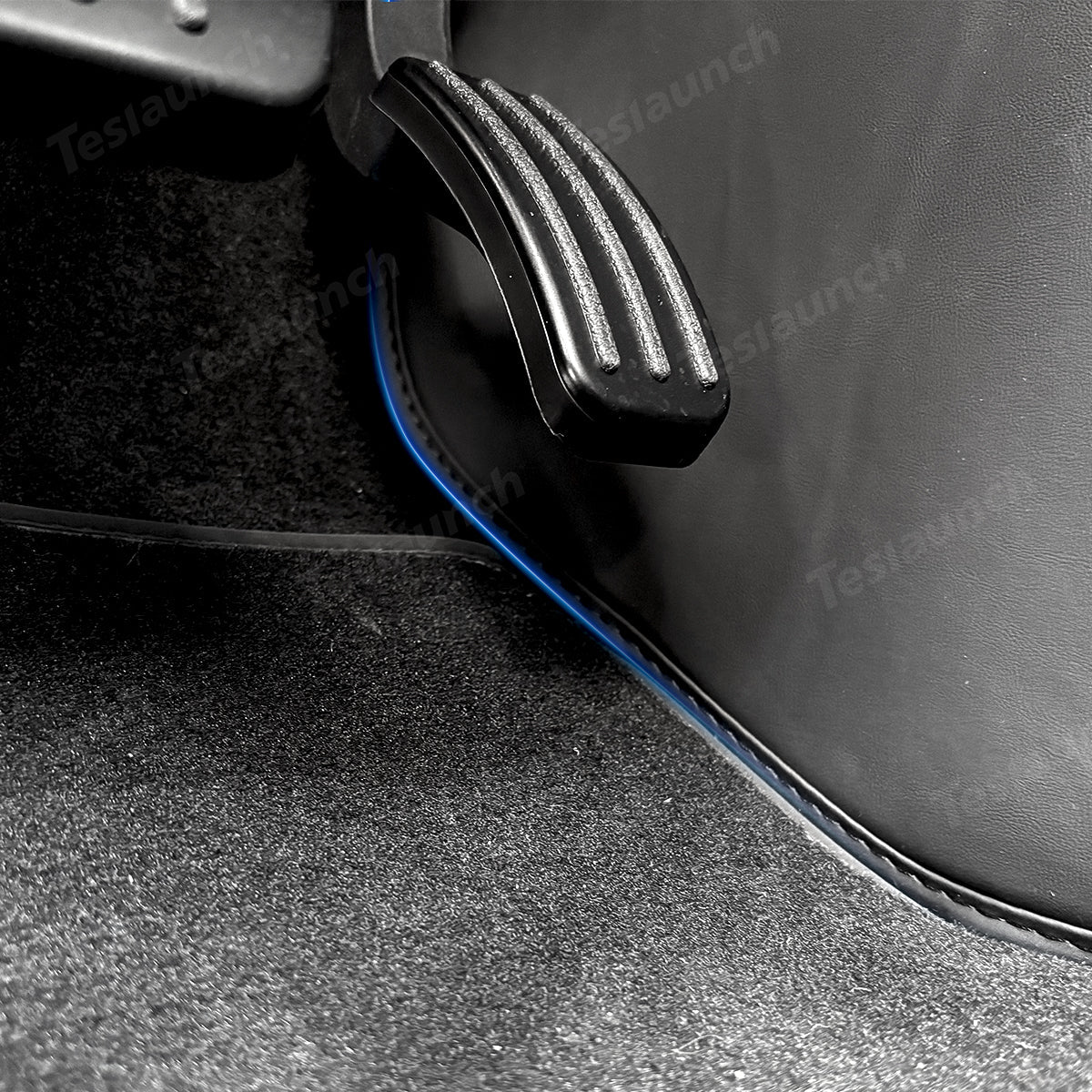 Center Console Side Kick Protectors – Leather Covers for Tesla Model Y Juniper 2025+ - T-Launch