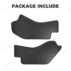 Center Console Side Kick Protectors – Leather Covers for Tesla Model Y Juniper 2025+ - T-Launch