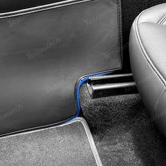 Center Console Side Kick Protectors – Leather Covers for Tesla Model Y Juniper 2025+ - T-Launch