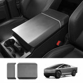 Center Control Armrest Covers (Carbon Fiber Pattern ABS) for Cybertruck (2 PCS) - T-Launch