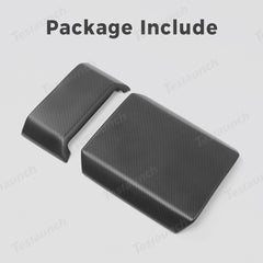 Center Control Armrest Covers (Carbon Fiber Pattern ABS) for Cybertruck (2 PCS) - T-Launch