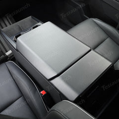 Center Control Armrest Covers (Carbon Fiber Pattern ABS) for Cybertruck (2 PCS) - T-Launch
