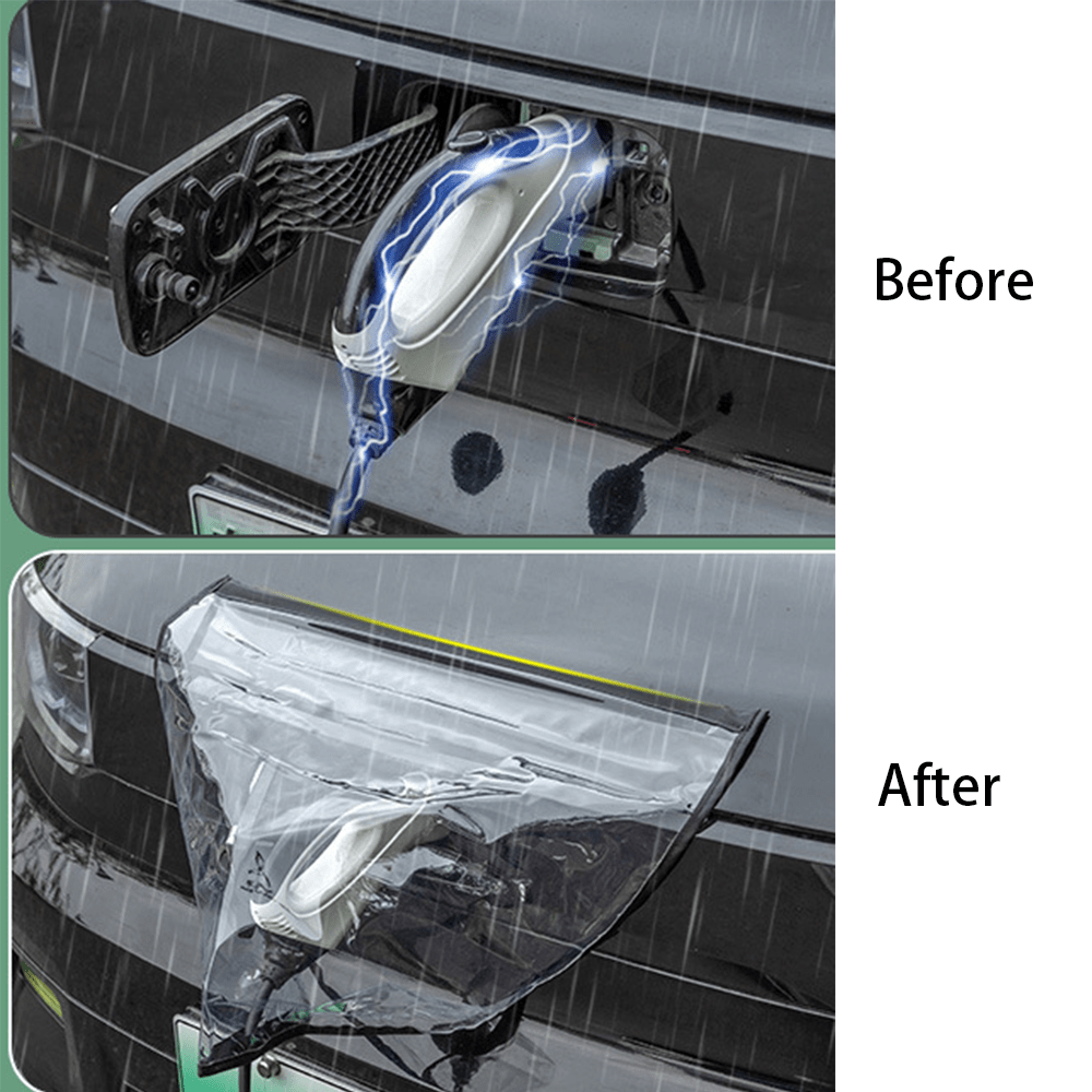 Charging Gun Cover EV Charger Charging Port Magnet Adsorption Waterproof Rainproof Cover For All Car - T-Launch