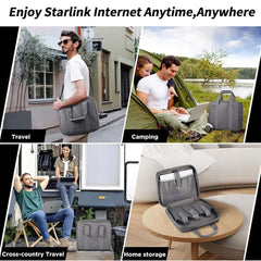 Compact Travel Case for Starlink Mini – Fits Dish & Accessories - T-Launch