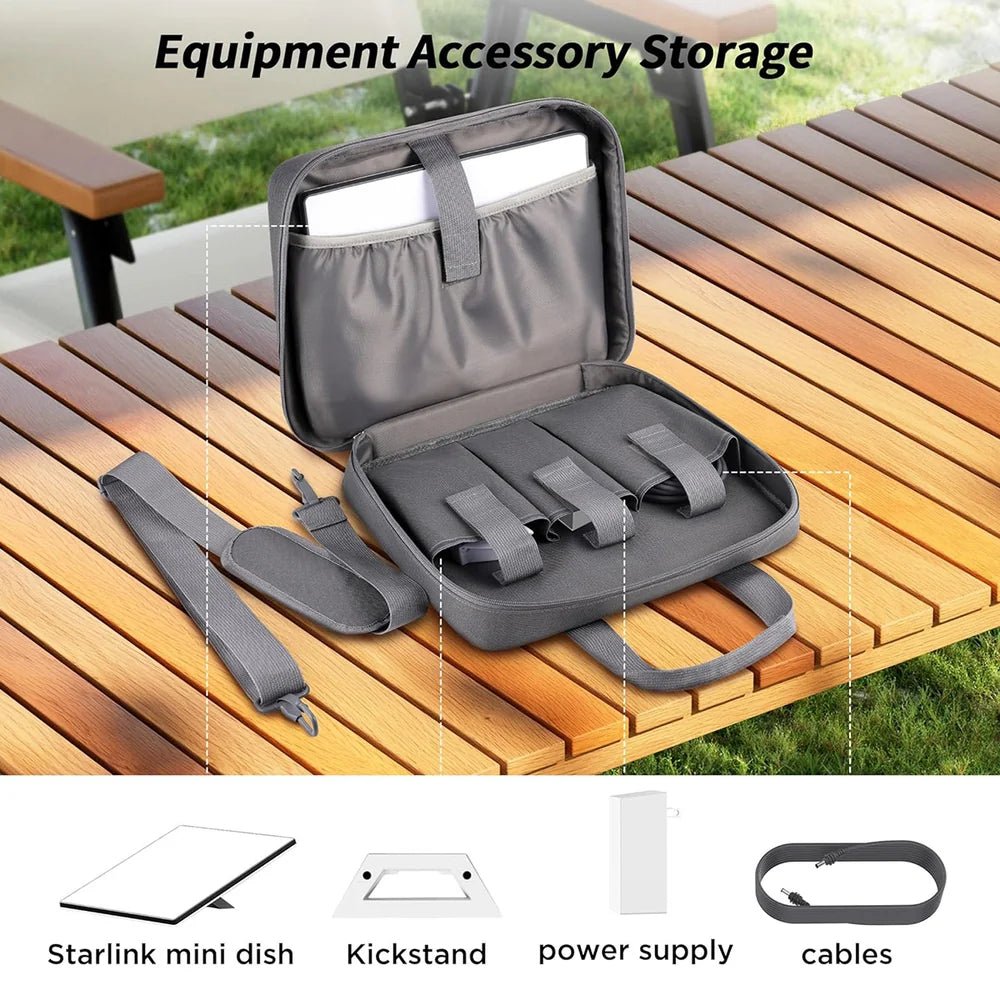 Compact Travel Case for Starlink Mini – Fits Dish & Accessories - T-Launch