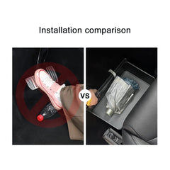 กล่องเก็บของใต้เบาะนั่ง ถาดจัดระเบียบแบบซ่อนสำหรับ Tesla Model เอ็กซ์(2022-2024)