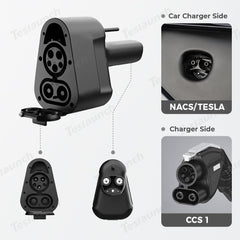 Cybertruck CCS1 x J1772 to Tesla(NACS) Fast Charging Adapter for Tesla Model 3/Y/S/X/Cybertruck - T-Launch