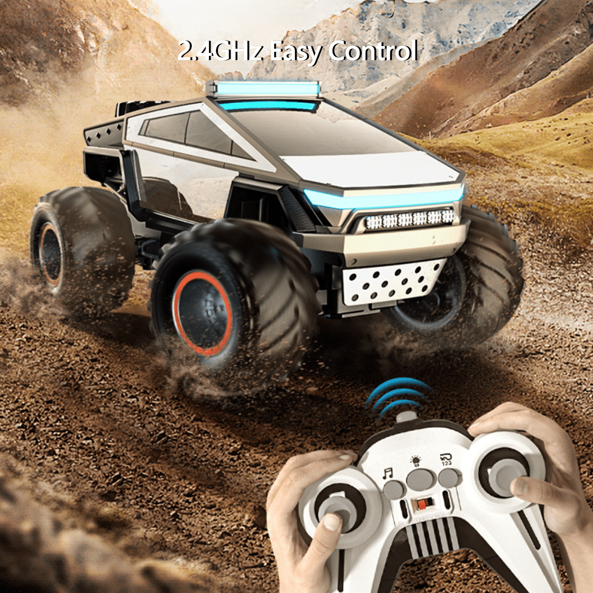 Cybertruck Pickup Truck 1:14 Scale Alloy Remote Control Car - T-Launch