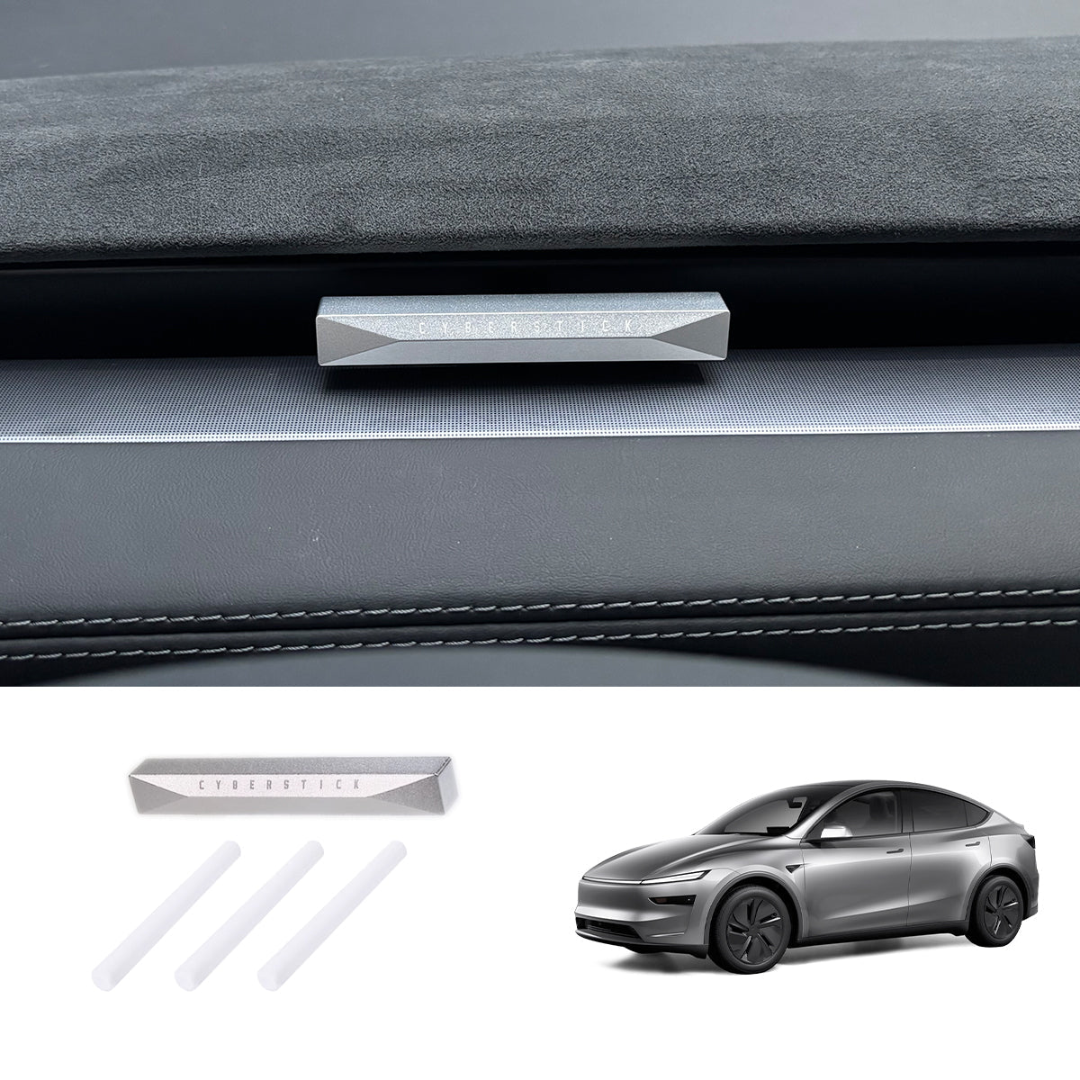 Cybertruck Style Dashboard Air Freshener For Tesla Model Y Juniper 2025+/Model 3 Highland 2024+ - T-Launch