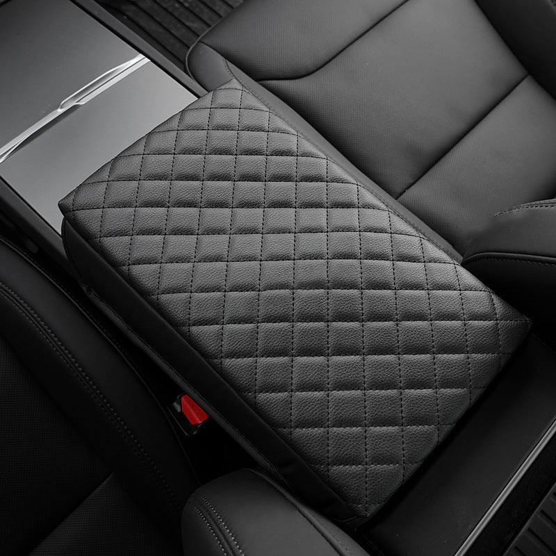 Teslaunch Armrest Cover PU Leather for Tesla 2024 Model 3 Highland