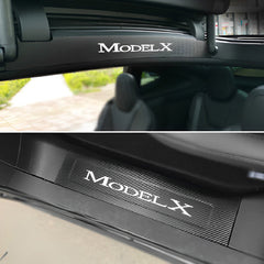 Naklejka na zestaw do oklejania wnętrza z włókna węglowego Tesla Model X (2015-2020)