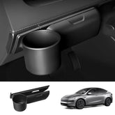 Dashboard Cup & Glasses Holder – 2-in-1 Storage Organizer Box for Tesla Model Y Juniper 2025+ - T-Launch