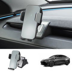 Dashboard Phone Holder with Solar Auto Clamp for 2026 New Tesla Model Y Standard - T-Launch