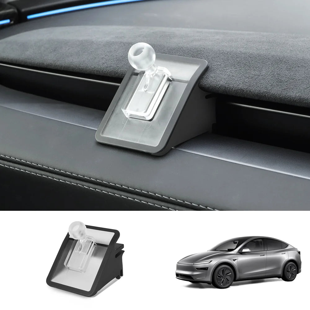 Dashboard Phone Holder with Solar Auto Clamp for Tesla Model Y Juniper 2025+ - T-Launch