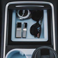 Organizer a doppio strato - Vassoio scorrevole per console centrale Tesla Model 3/Anno (2021-2023)