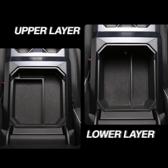Double Layer Center Console Organizer Armrest Storage Box for Cybertruck - T-Launch