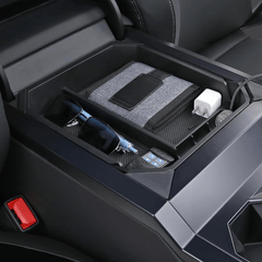 Double Layer Center Console Organizer Armrest Storage Box for Cybertruck - T-Launch