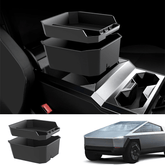 Double Layer Center Console Organizer Armrest Storage Box for Cybertruck - T-Launch