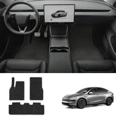 Durable Carpet-Style Floor Mats (3-Piece Set) for Tesla Model Y Juniper 2025+ - T-Launch