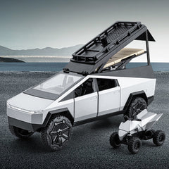 Cybertruck 1/24 Pickup Camping RV Samochód ze stopu metali Model