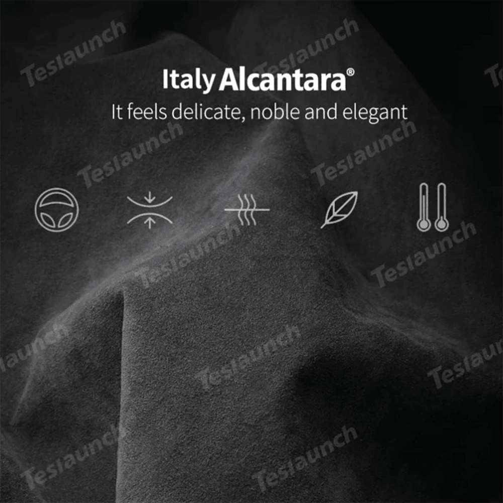 Ergonomic All Weather Alcantara Lumbar Support Pillow - Fits All Cars - T-Launch