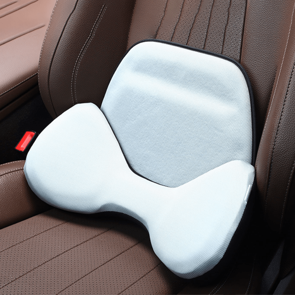 Ergonomic Ice Silk Breathable Lumbar Support Pillow - Fits All Cars - T-Launch