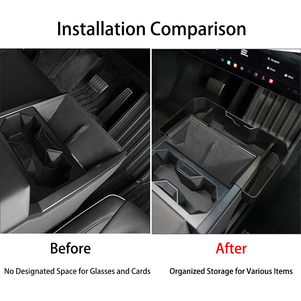 Extended Center Console Storage Box for Cybertruck - T-Launch