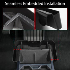 Extended Center Console Storage Box for Cybertruck - T-Launch