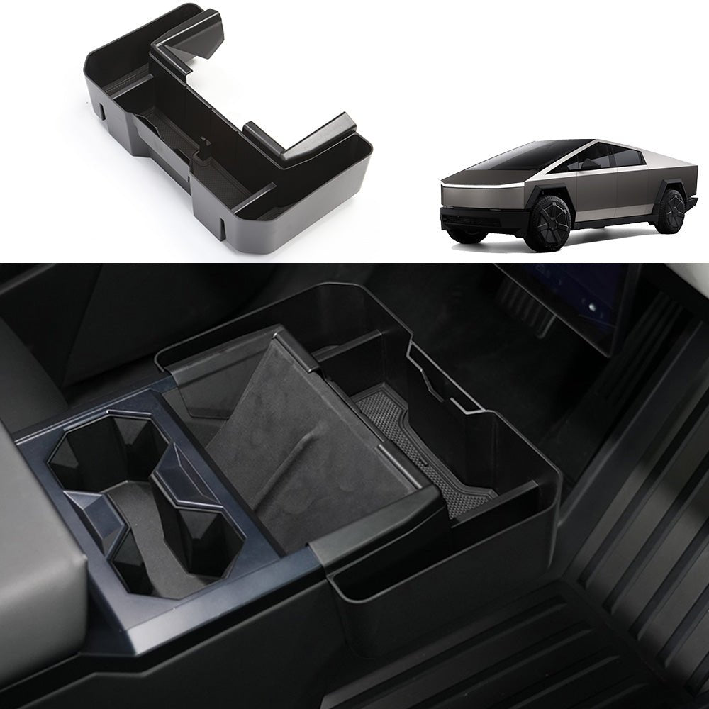 Extended Center Console Storage Box for Cybertruck - T-Launch
