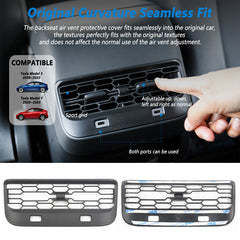 Couvercle d'aération de siège arrière pour Tesla <tc>Model</tc> 3/Y