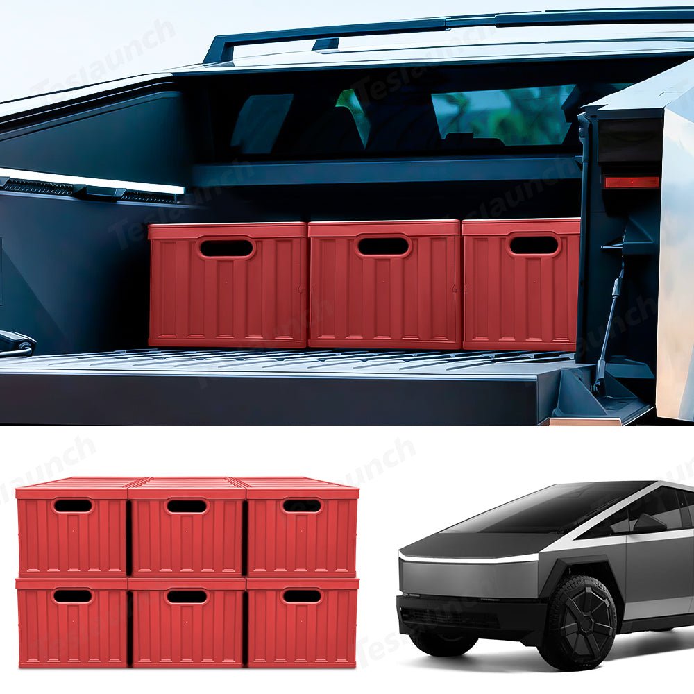 Foldable Vault Cargo Bins for Tesla Cybertruck - T-Launch