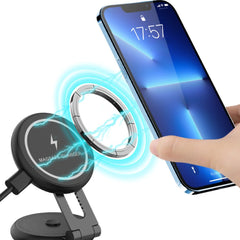 Foldaway Phone Mount Holder With MagSafe For Tesla Model 3/Y (2017+) - T-Launch