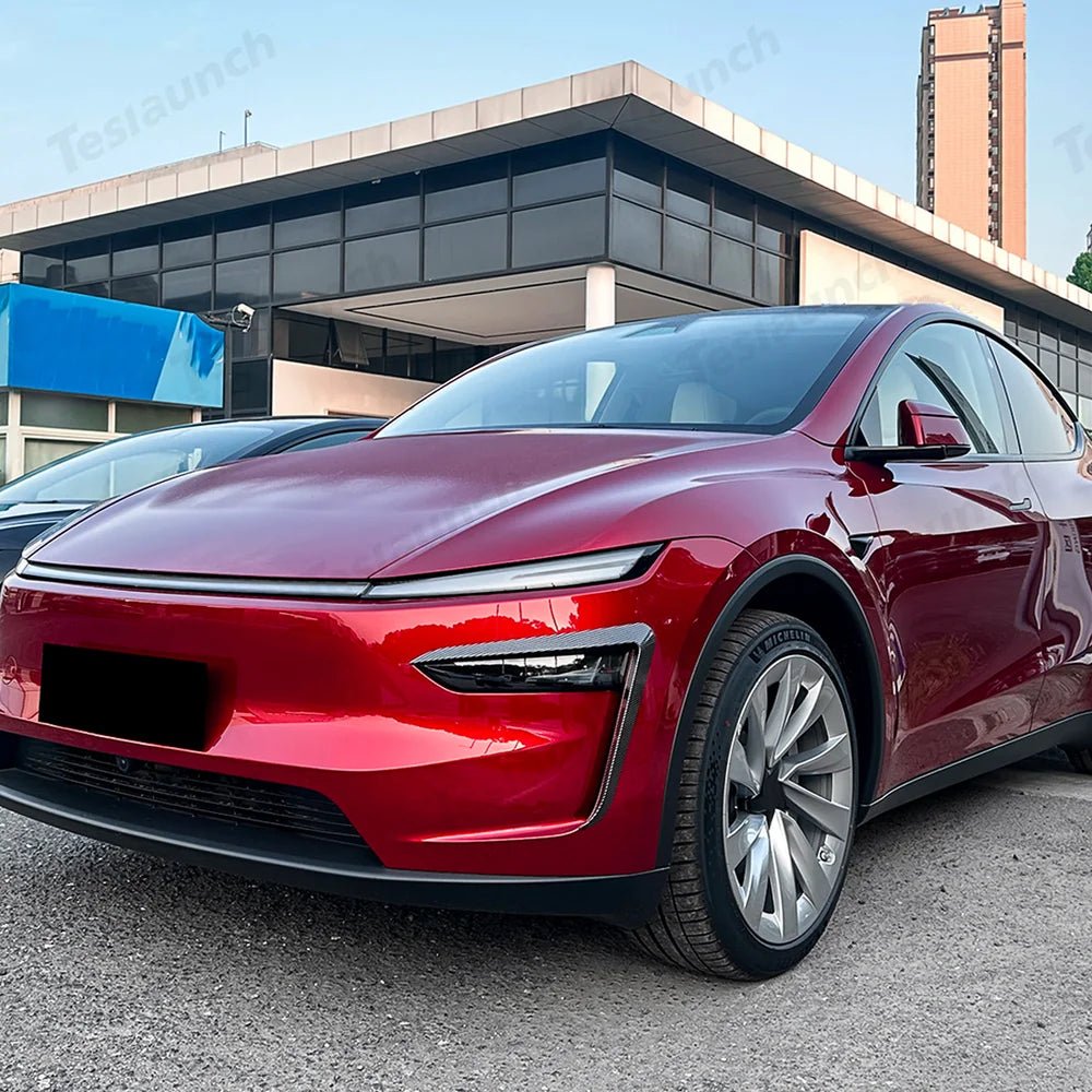 Front Fog Light Canard Trim Covers for Tesla Model Y Juniper 2025+ - T-Launch