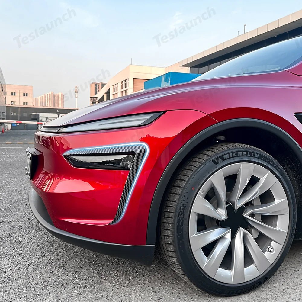 Front Fog Light Canard Trim Covers for Tesla Model Y Juniper 2025+ - T-Launch