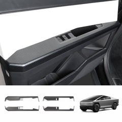Front & Rear Door Armrest Overlays Covers (Carbon Fiber Pattern ABS) for Cybertruck 2024-2025 (4 PCS) - T-Launch
