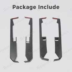 Front & Rear Door Armrest Overlays Covers (Carbon Fiber Pattern ABS) for Cybertruck 2024-2025 (4 PCS) - T-Launch