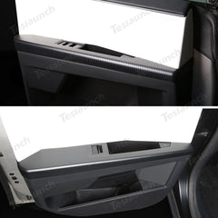 Front & Rear Door Armrest Overlays Covers (Carbon Fiber Pattern ABS) for Cybertruck 2024-2025 (4 PCS) - T-Launch