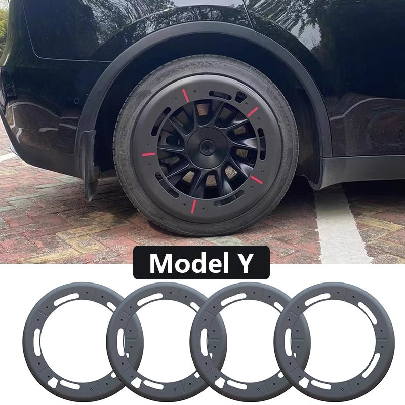 Fully Wrapped Wheel Cover Hubcap for Tesla Model Y 20'' Induction Wheels (4 PCS) - T-Launch
