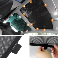 Glass Roof / Sunroof Sunshade for Tesla Model 3(2017-2020) Sun Visor Accessories - T-Launch