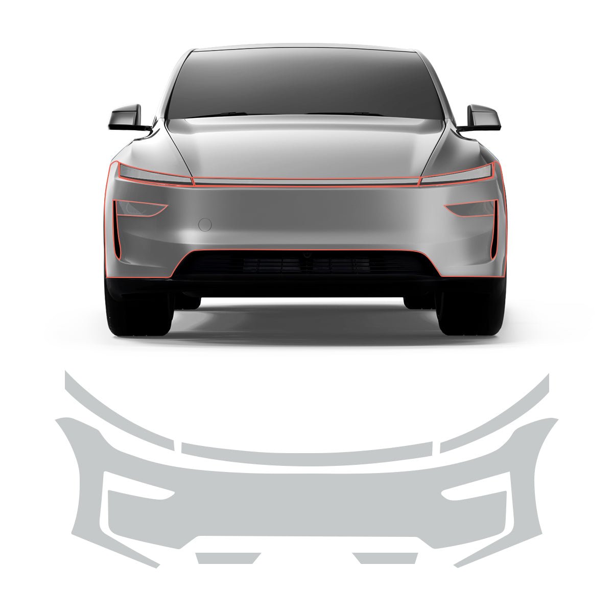 Glossy TPU Invisible Full-Body PPF for Tesla Model Y Juniper 2025+ - T-Launch