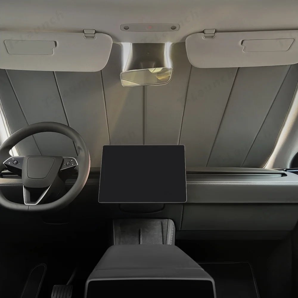 Graphite-Insulated Foldable Front Windshield Sunshade for Tesla Model 3 Highland Standard 2025+ - T-Launch