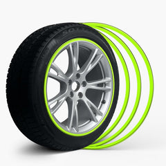 Green Aluminum Alloy Wheel Rim Protector- Fits All Cars - T-Launch