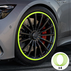 Green Aluminum Alloy Wheel Rim Protector- Fits All Cars - T-Launch