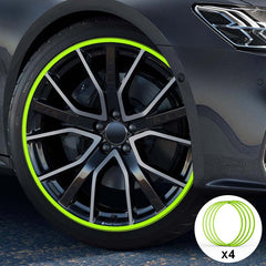 Green Aluminum Alloy Wheel Rim Protector- Fits All Cars - T-Launch