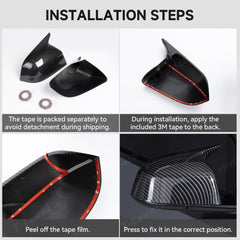 GT-Style Side Mirror Cover Caps for Tesla Model Y Juniper 2025+ - T-Launch