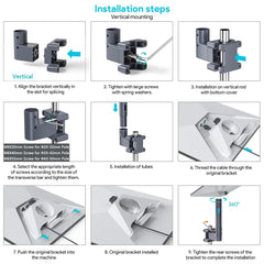 Heavy-Duty Aluminum Alloy Pole Mount for Starlink Mini – For RV, Roof & Ladder - T-Launch